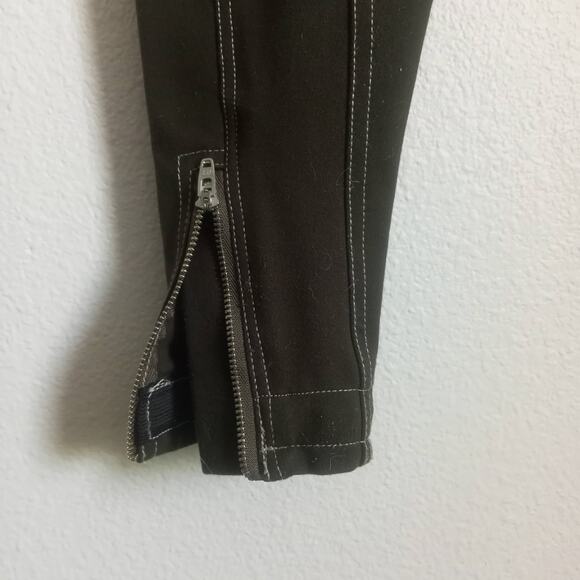 GHO DHO Riding Breeches SZ 24 Green Crocodile Print Re-Inforced Leg Equestrian - Picture 9 of 14